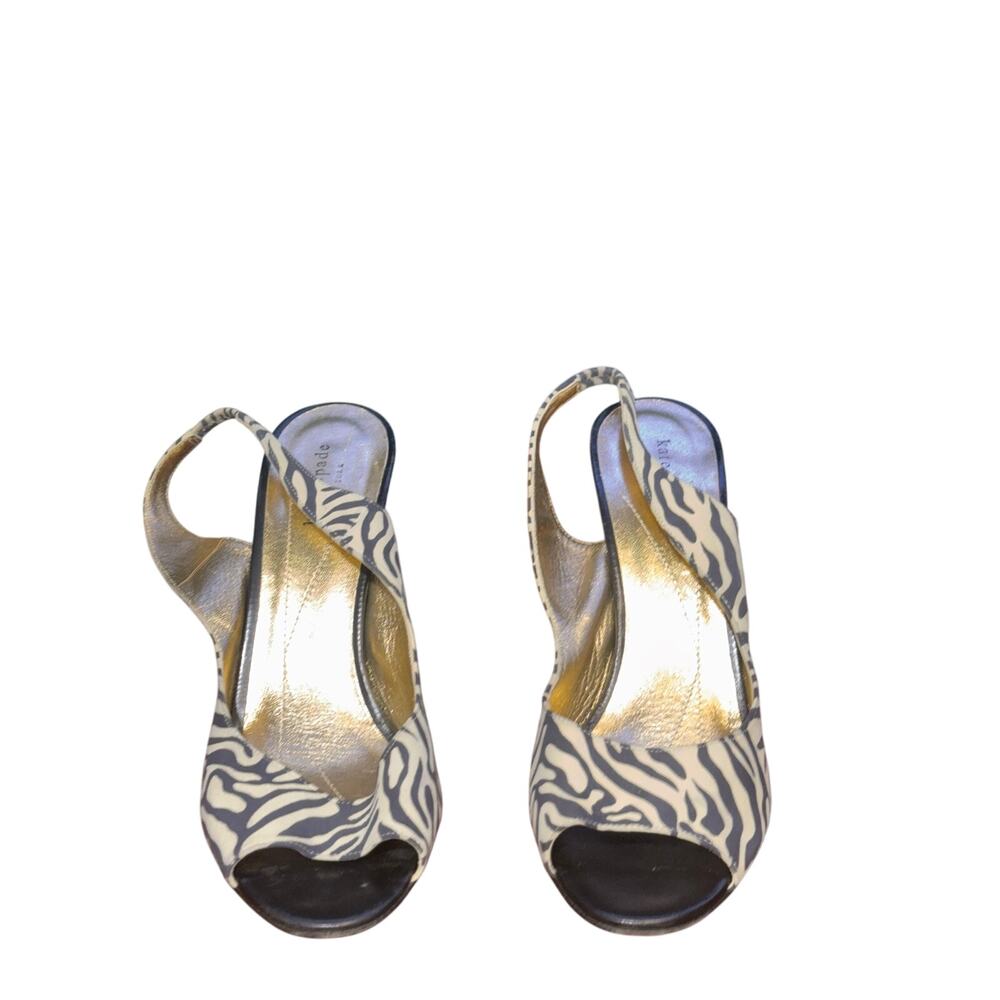 Kate spade zebra print heel size 10B